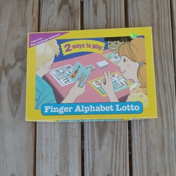 Finger Alphabet Lotto Sign Language Bingo Educational Teaching Classroom Teacher - Picture 1 of 7